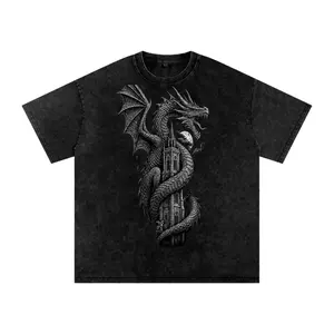 VoidForge Snow Wash Tee — Premium Oversized Drop Shoulder T-Shirt