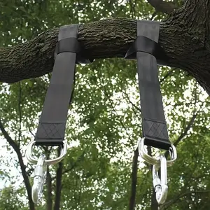 Outdoor Hanging Belt, 4 Counts/set Professional Outdoor Hanging Belt with Safety Lock & Carrying Bag, Camping & Hiking Accessories