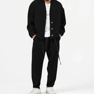 Fashion Men's Korean Style Small Business Suit Coat - Long Sleeve, Fitted, Autumn, Polyester Fiber, M-XXXL, Menswear