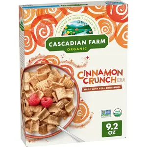 Organic Cinnamon Crunch Cereal, Made with Whole Grain, 9.2 oz