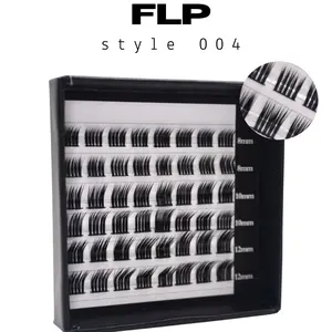 FLP - STYLE 004 - L Curl - Volume Look DIY Lash Extension Clusters L Curl Eyelashes