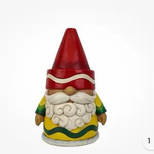 Crayola Gnome Figurine with Red Hat and Yellow Green Outfit Collectible Toy