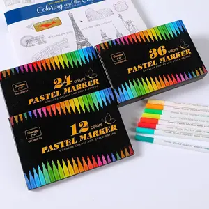 12/24/36pcs Metal Tip Marker Set, Perfect for Drawing, DIY Albums, Rock Painting, Easter Decor, Birthday Greetings, Valentine's Cards