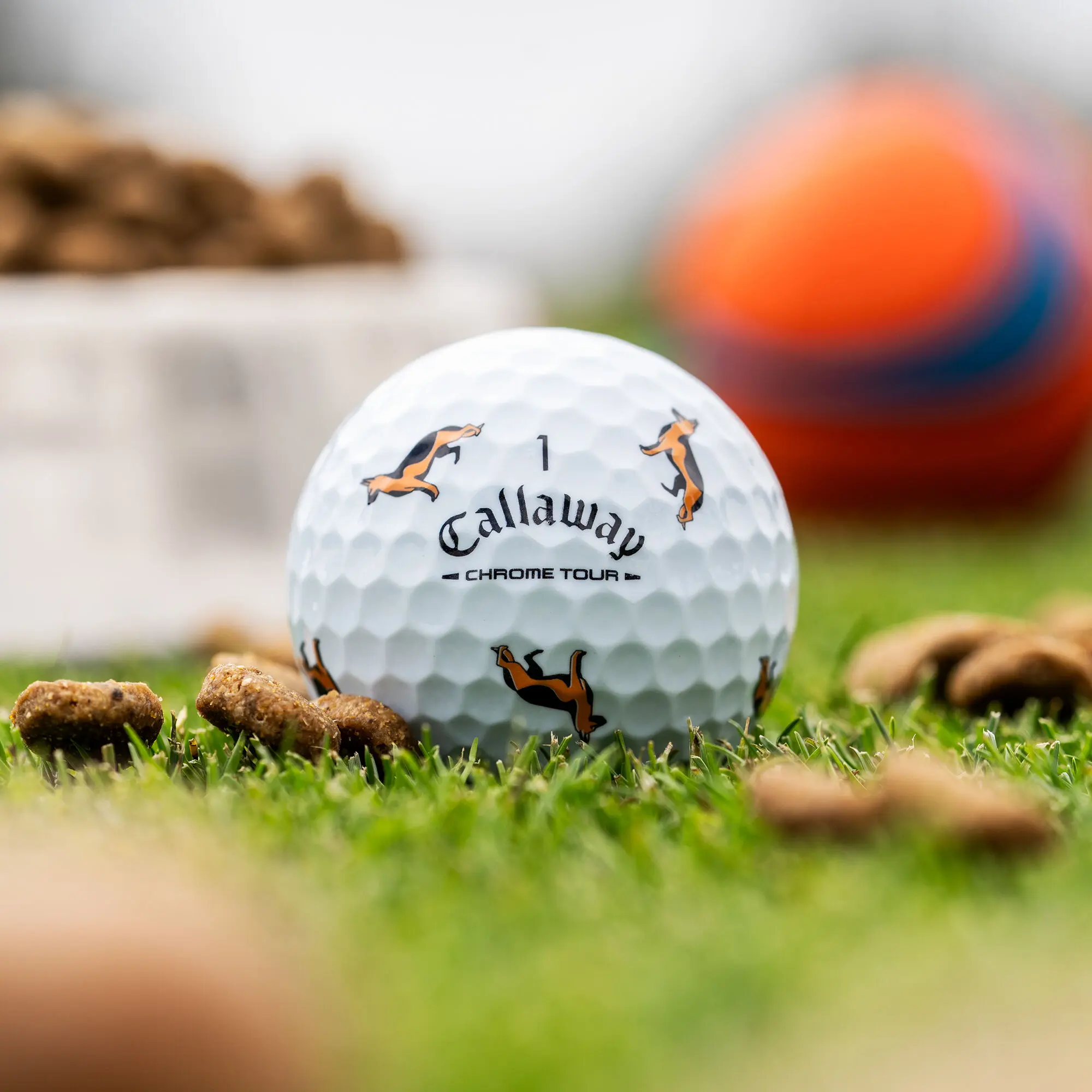 Callaway Golf Chrome Tour German Shepherd Dog Golf Balls in White
