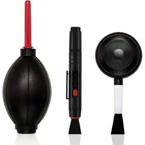 Camera Cleaning Kit Include Cleaning Pen Brush, Blower Brush Dust Cleaner, Air Blaster Blower Lens Cleaning Kit for Camera, SLR, Telescope, Magnifying Glass, Phone