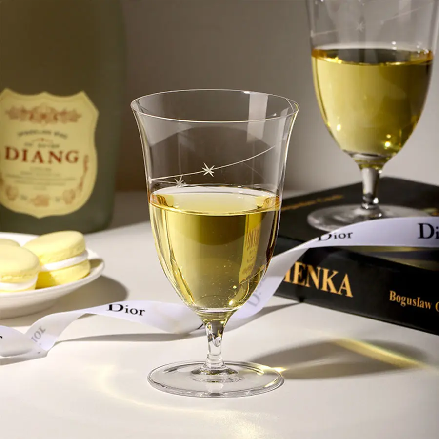 Ultra-Thin Engraved Glass Cup, Cocktail Glass, Crystal Wine Glass, Hand-Engraved Juice Bar Highball Glass, Elegant Drinkware