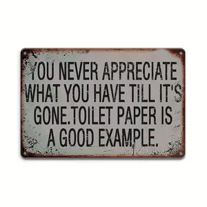 Retro Aluminum Metal Sign Featuring Humorous Quote Perfect for Garage Club Home Bar Cafe and Man Cave Wall Decor