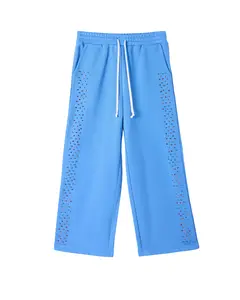CRYSTAL CACTUS SWEATS - BABY BLUE