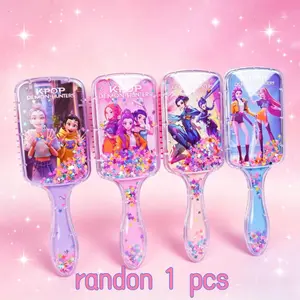 Cute Cartoon Girl Air Cushion Massage Comb Anti-Slip Detangling Hair Brush Styling Comb for Women Girls Birthday Party Gift Detangling Hairbrush