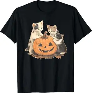 vintage 90s cat halloween T-Shirt