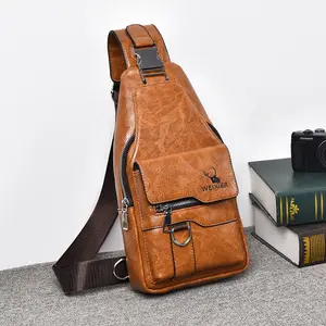 Crossbody Bag For Men And Women, Durable PU Leather, Large Capacity, Multi-Compartment, With Wallet, Lightweight Shoulder Bag, Daily, Hiking, Travel Multi-Purpose Small Backpack, Waterproof, Multifunctional Portable Bag