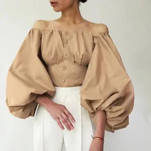 Lantern Sleeve Blouse