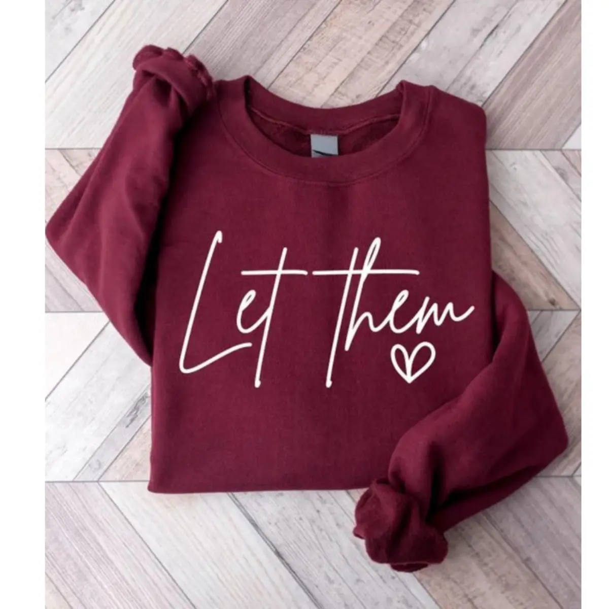 [Sale Up To 45%] Let Them Sweatshirt, Inspirational Quote Crewneck, Minimalist Aesthetic Pullover, Self Love Cozy Hoodie, Positive Vibes Shirt