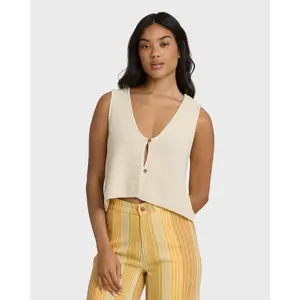 Need Now Sweater Tank - White Cap