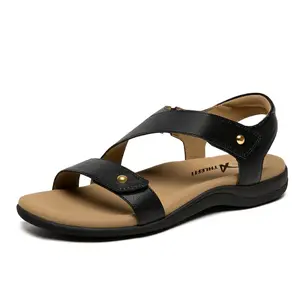 Athlefit Women's Comfortable Orthopedic Sandals with Arch Support Adjustable Walking Casual Orthotic Sandals Footwear Girl