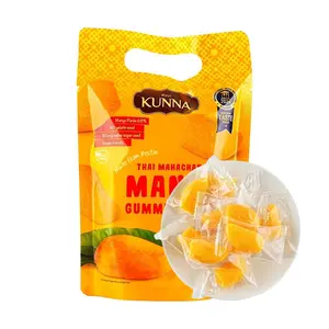 KUNNA Thai Mango Gummy Candy 120g - Authentic Tropical Fruit Snack, Popular Thai Treat