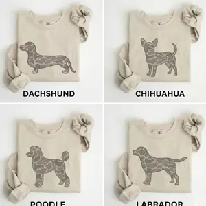 Funny Dog Camo Sweatshirt, Dog Lover Crewneck Sweatshirt, Dog Mom Dad Sweater, Trending Unisex Graphic Tee For Men and Women, Casual Outfit, Comfortable Menswear & Womenswear Top-women's Tshirt