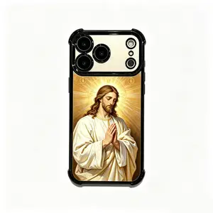 Jesus Christ Art Print iPhone Case with Shockproof Corners