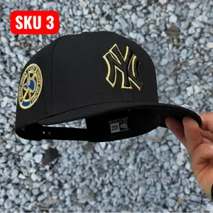 MLB New Era 9FORTY A-Frame NY Yankees Black & Gold Edition Hat – Bold Gold Logo, Structured Front Panel, One Size Adjustable