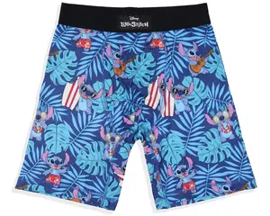Disney Men's Lilo And Stitch Ukulele And Surf Boxers Boxer Briefs Underwear For Adults