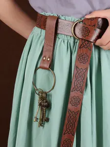 1Set Harry Potter Magic Key Gringotts Vault Treasure Box Key with Medieval Retro PU Leather Gothic Cross Keychain Halloween Role Play Props LARP