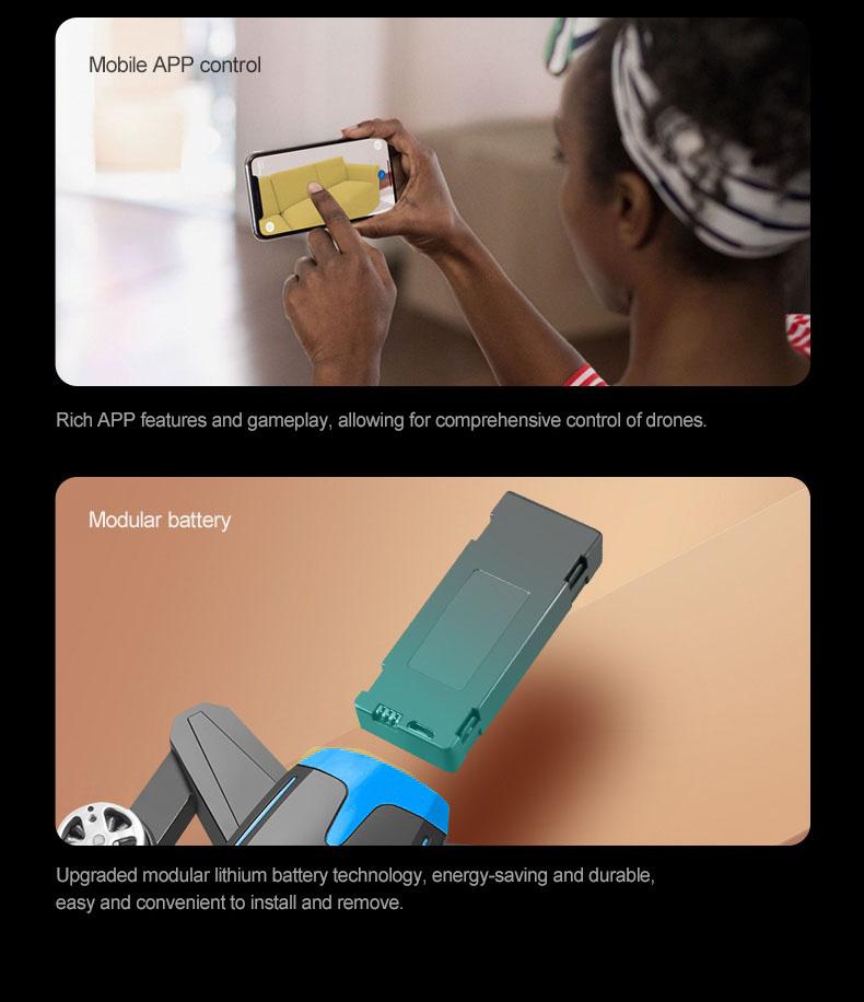 Drone with Camera, HD FPV Foldable Drone for Kids, Adults and Beginners, Brushless Motor RC Quadcopter with Stable Hover, Gesture Selfie, Waypoint Flight, 3D Flips, One Key Start, Includes 2 Batteries optical flow obstacle avoidance