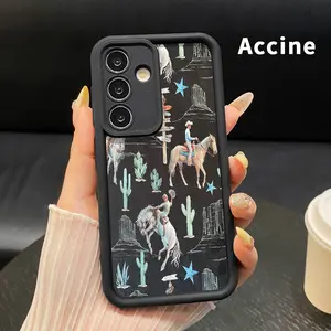 Phone Case Compatible with Samsung Galaxy S26 S23 Ultra S24 Plus S25 S22 Western Dreamscape Anti-Scratch Shockproof TPU Bumper Drop-proof Cover