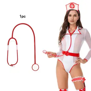 1pc Nurse Stethoscope Role Play Accessory, Nurse Headband Stethoscope Cosplay Costume, Party Gathering Role Play Prop