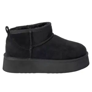 BEACH by Matisse Womens Breckenridge Platform Round Toe Pull On Casual Boots Ankle Low Heel 1-2" - Black