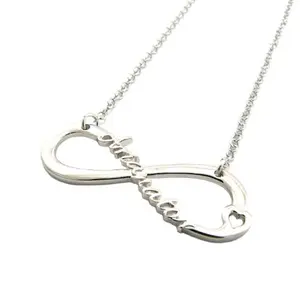 Arianator Infinity Necklace Silver Tone Pendant