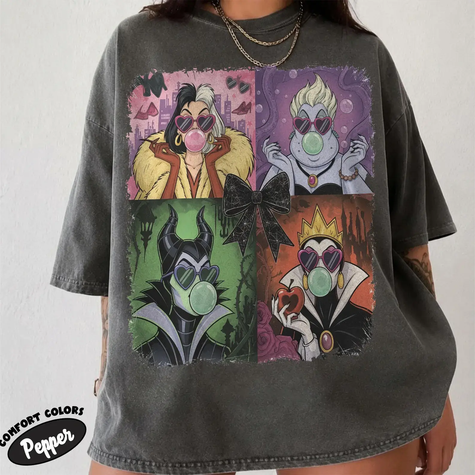 Retro Villains Comfort Colors Shirt, Villains 90S Tee, Ursula Evil Queen Cruella Shirts, Halloween Tee, Spooky Season Tee, WDW Halloween