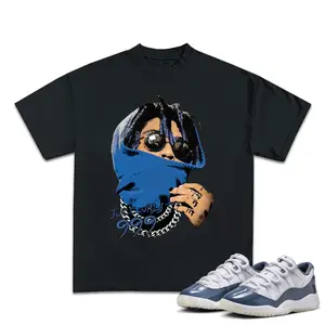 Juice 999 Diffused Bllue Unisex T-shirt, 11S Diffused Bllue Unisex Shirt, Casual Cotton Menswear Retro Shirt