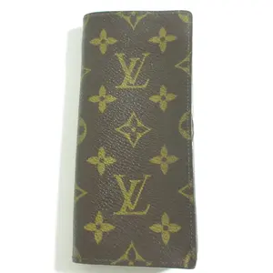 Pre-owned Louis Vuitton Canvas Small Leather Goods Etui Lunettes Simple Monogram Eyeglass Case