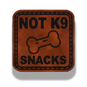 Not K9 Snacks Patch – Leatherette Morale Patch