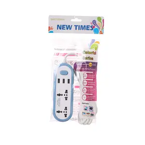 Smart USB Portable Travel Power Strip with Cord Multi-Port Power Strip Dual Flat Plug