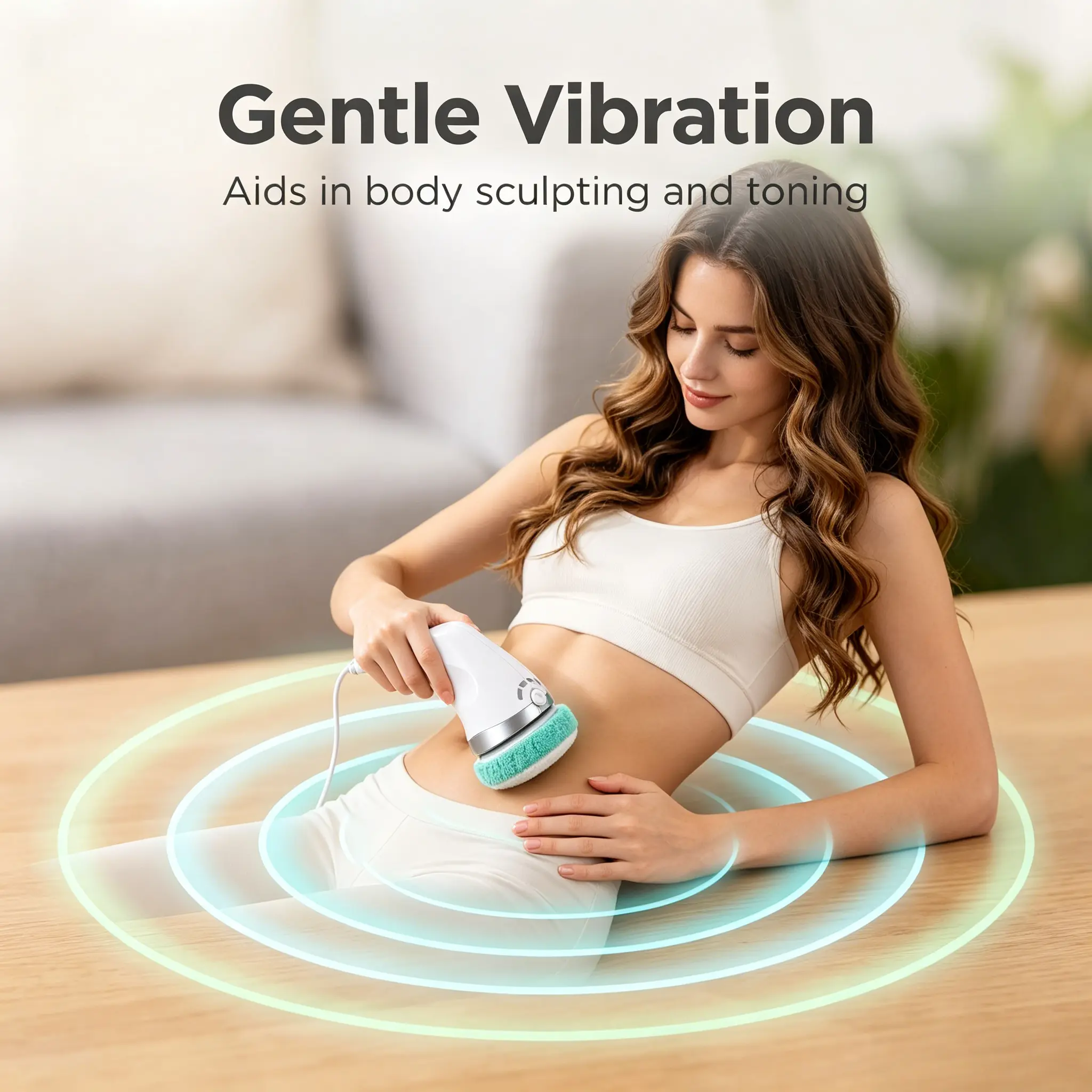 handheld body massager portable waist abdomen massager gentle vibration muscle reliever home body shaping massager post workout massage device for sore muscles ergonomic handheld massager