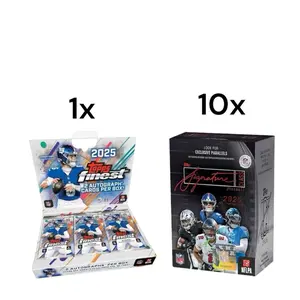 NFL Pick Your Team Card Break #4449 11 Box- (1x) 2025 Topps Finest Hobby Box (10x) 2025 Topps Signature Series Blaster Boxes