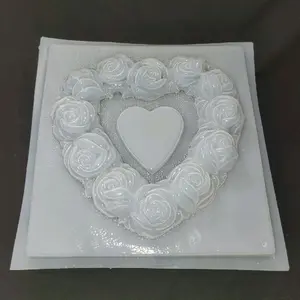 Heart shape in Roses Plastic Mold