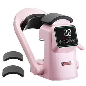 【Summervibes】VEVOR Auto Hat Heat Press Machine,  , with 2pcs Interchangeable Platens, Automatic Open and Release, Touchscreen for Precise Time and Temperature Control, Heat Transfer Printing for Caps, Hats, Pink