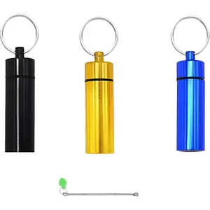 3 Pack Leak-Proof Bottle Portable Pepper Shaker Waterproof Aluminum Container for Outdoor Camping Trips Travel