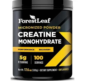 Micronized Creatine Monohydrate Powder - Maximize Muscle Growth & Strength - Unflavored Creatine for Women and Men - 5G Per Serving - 100 Servings
