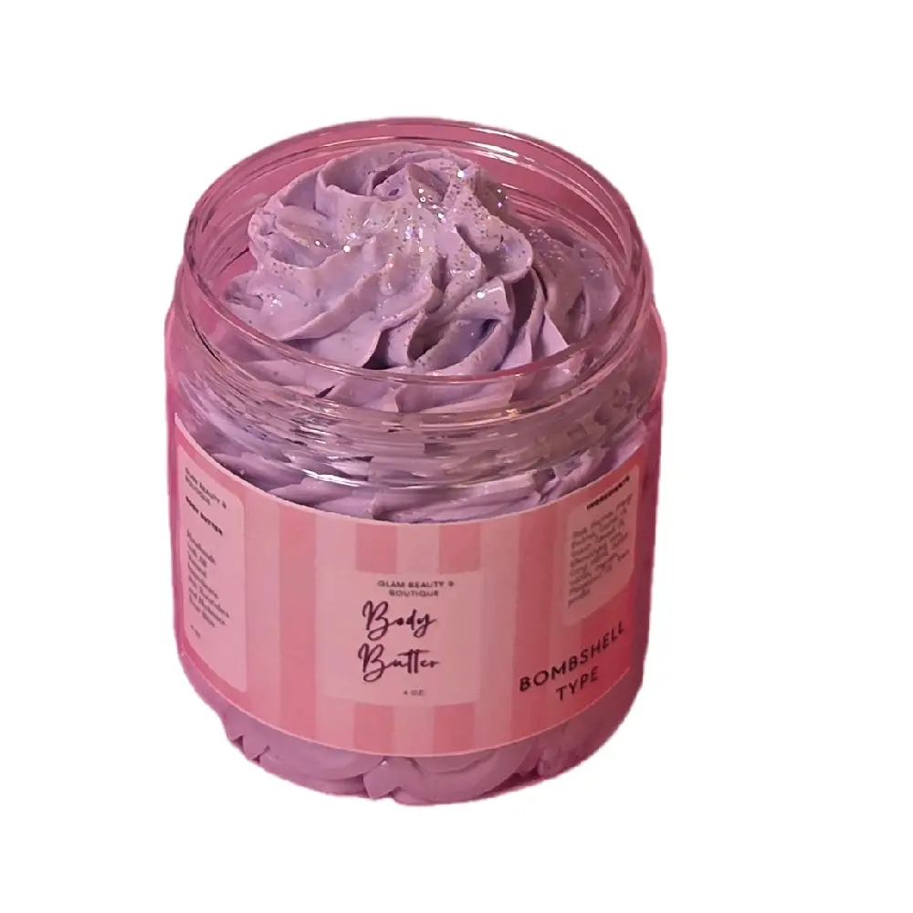 Bombshell Type Whipped Body Butter. Handmade Shea & Mango Butter Body Frosting. All Natural Non Greasy Emulsified Body Butter moisturizing body moisturizer Moisture Hydrating