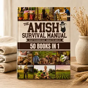 The Complete Amish Survival Manual: 50-in-1 Self-Sufficiency Guide with Canning, Herbal Living, DIY Homestead Projects, Off-Grid Skills, Food Storage & Simple Living Tips
