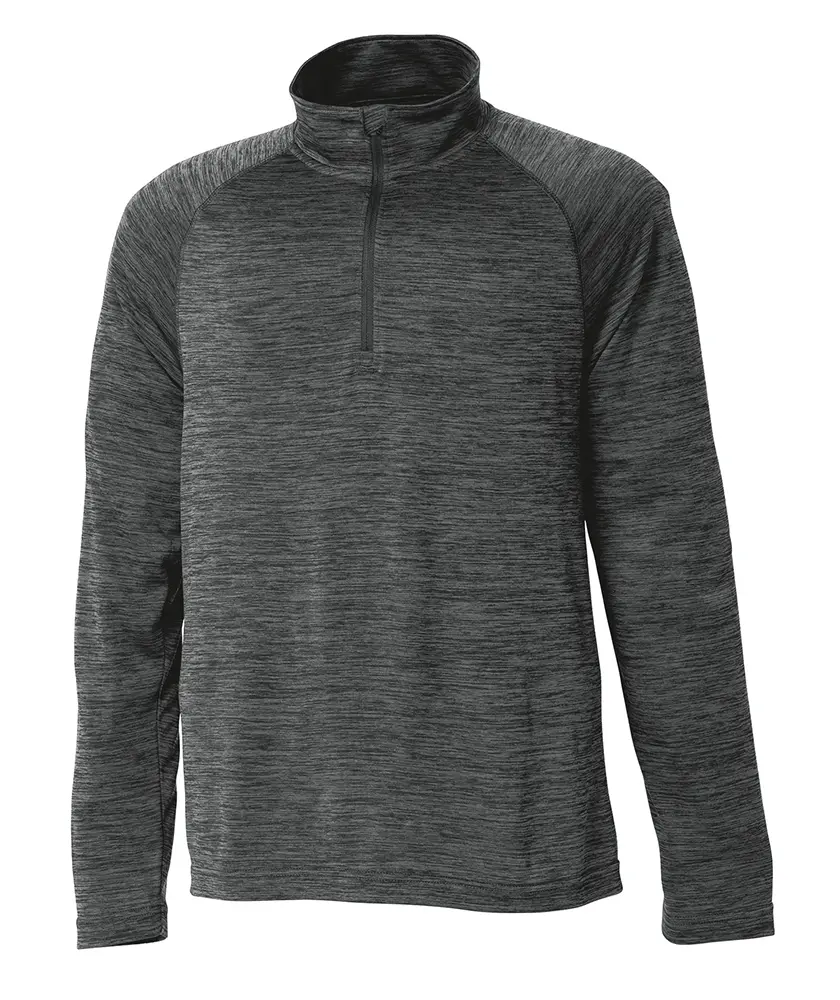 Charles River Apparel Men's Quarter-Zip Round Neck Casual Knit Pullover Top, Polyester Space Dye Yarn Knit Jersey Fabric, Lightweight Moisture-Wicking Athletic Menswear, Tops, Knitwear, Plain, Basics, Fitted