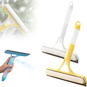3 in 1 Window Cleaning Scraper, 2026 New Spray Window Squeegee, Multi-Purpose Glass Cleaning Tool for Shower and Window