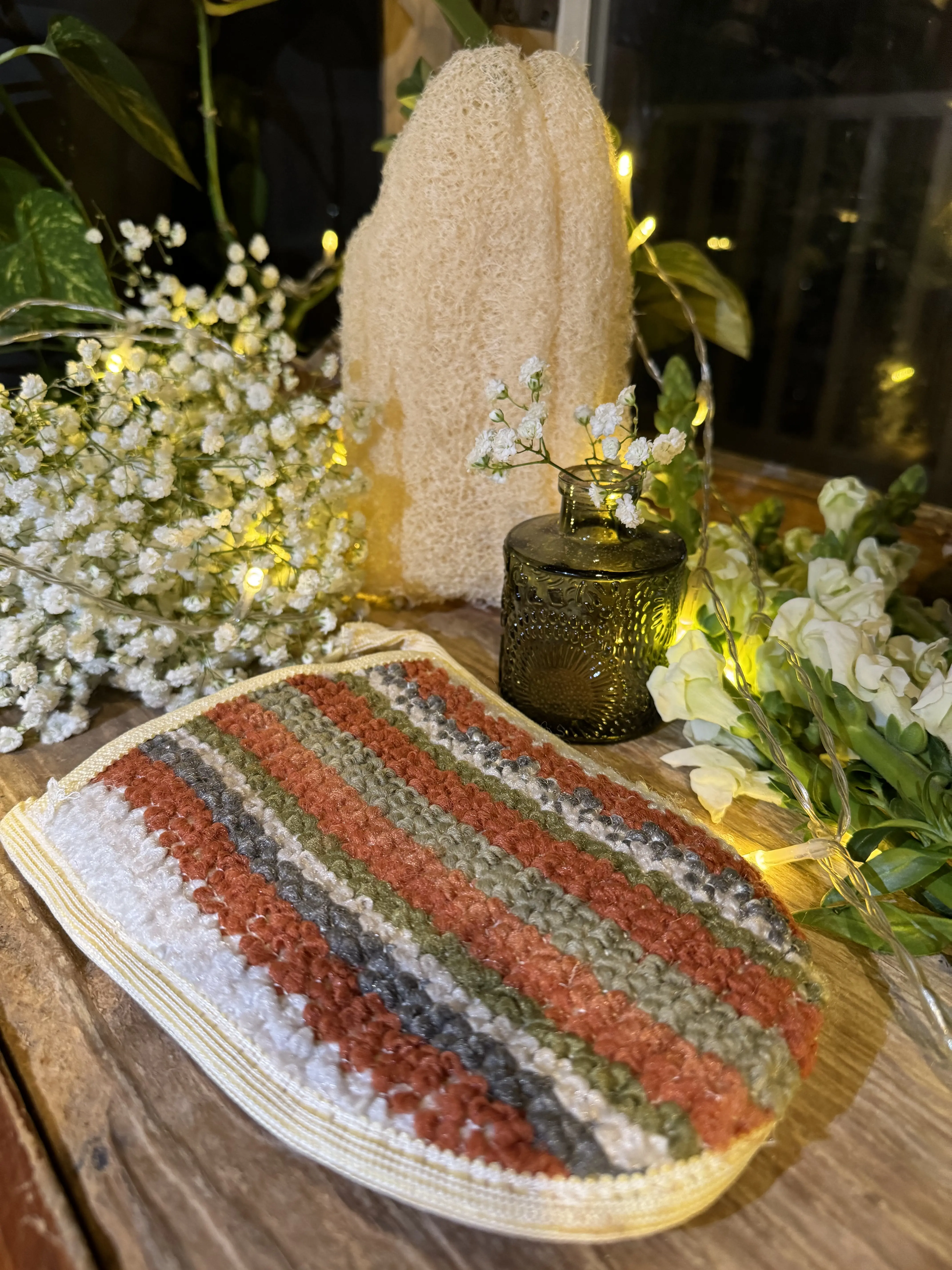The Palm Glove- A Hand Pressed Loofah GLOVE hammam glove