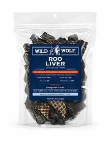 100% Natural Kangaroo Liver (6oz.) Healthy Dog Chew Treats - Hypoallergenic - Ethically Sourced Human Grade Kangaroo Liver - Single-Ingredient - Australia - Free Fast Shipping - Lowest Prices