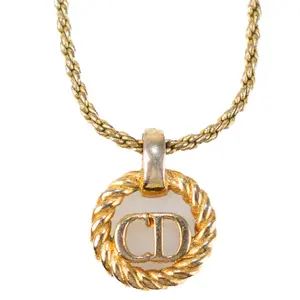 Pre-owned Dior Necklace Gold D26022564