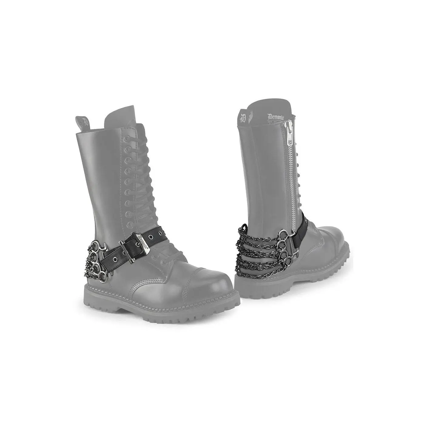 Demonia Chain Boot Harness [PAIR]