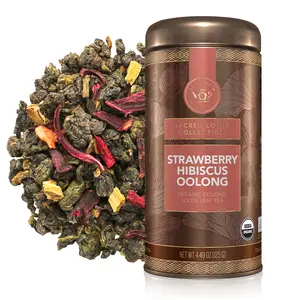 Strawberry Hibiscus Oolong Loose Leaf Tea Canister